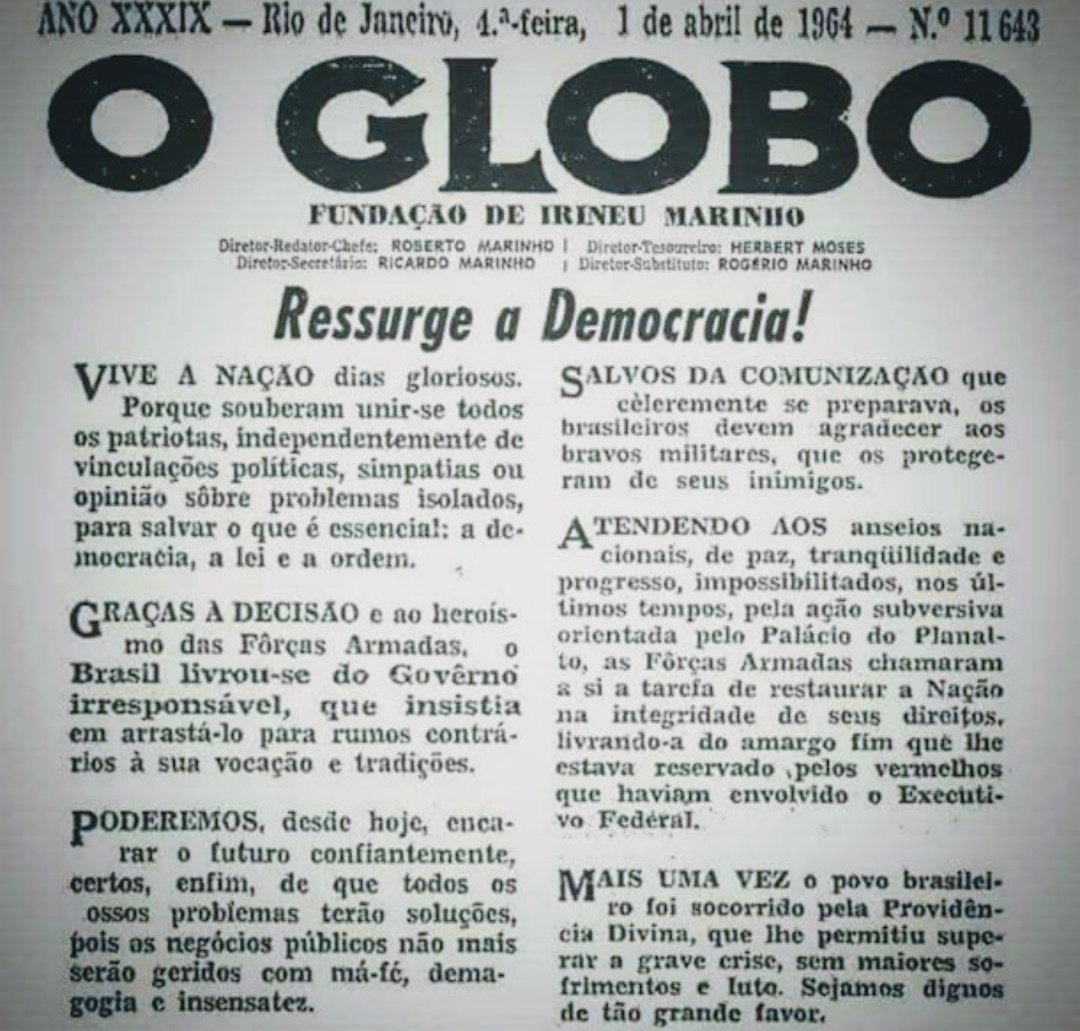 NINGUÉM ESQUECE AS ÁGUAS DE 31 MARÇO DE 1964